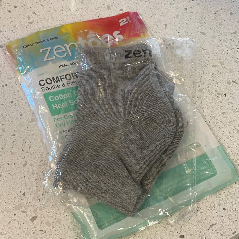 New! For cracked heels! Cotton gel sock